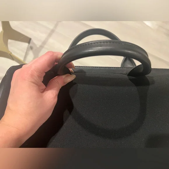 New Karl Lagerfeld Ikonik Laptop Case Briefcase Black - Picture 13 of 13